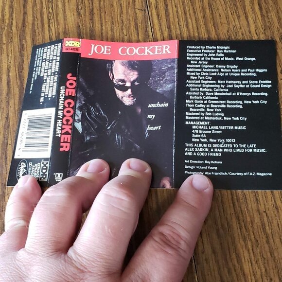 Joe Cocker- Unchain My Heart (Cassette Tape) 1987 Capitol Records - Picture 3 of 6